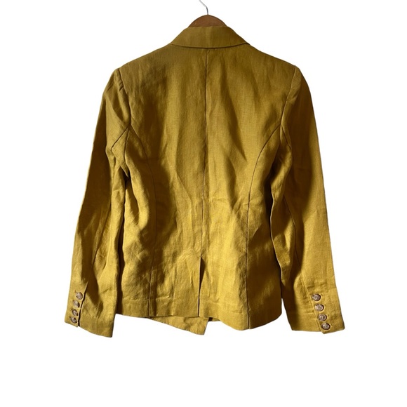 Heartloom Women’s 100% Linen Jacket Petite Small Lime Green NWOT Celsa Blazer - Picture 2 of 10